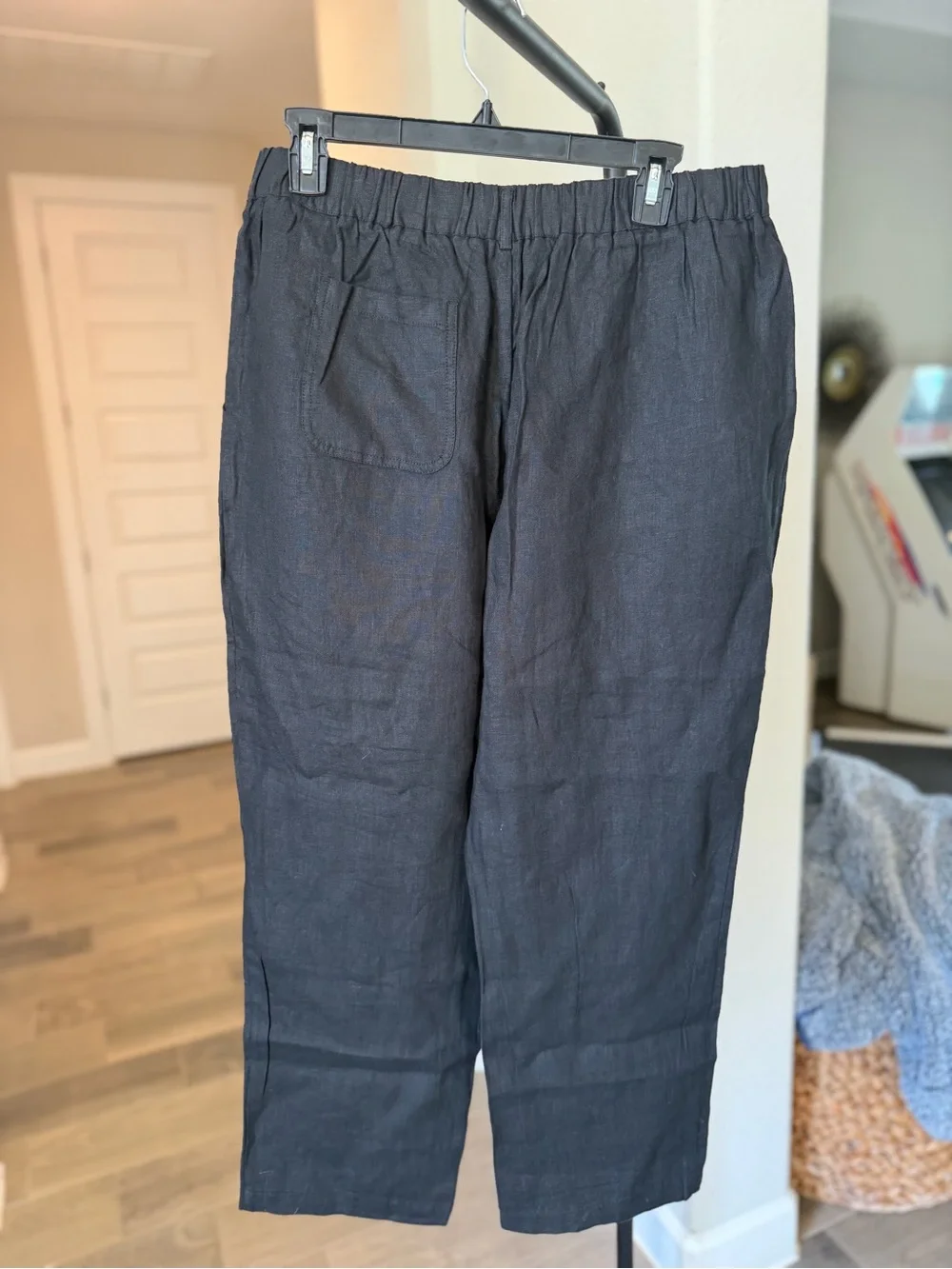 Quince cropped linen